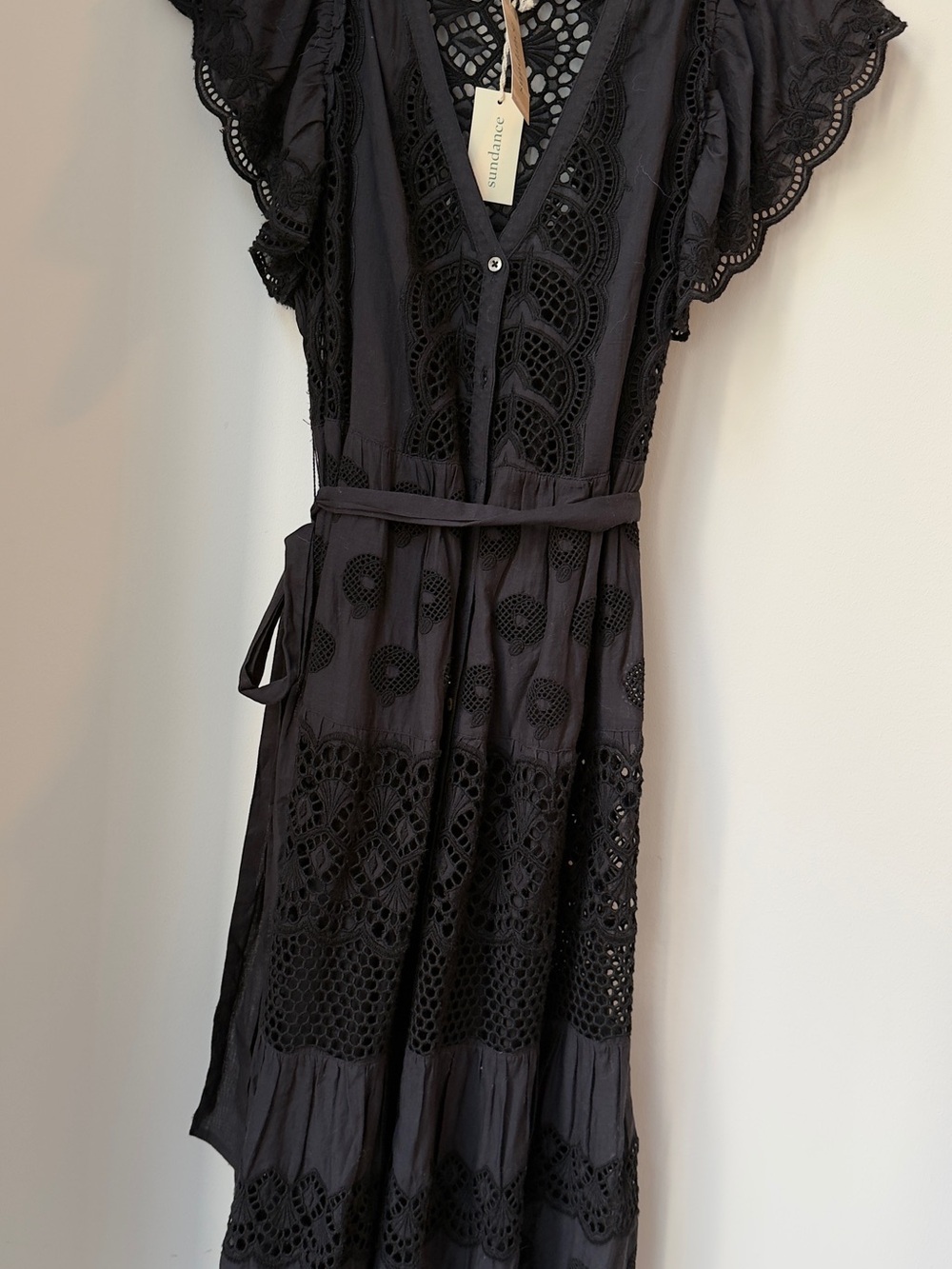 NWT Sundance Western Lace Crochet insert Dress XL Retail $228 Cowgirl  Prairie